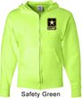 Mens US Army Pocket Print Full Zip Hoodie