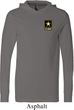 Mens US Army Pocket Print Lightweight Hoodie