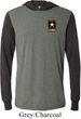 Mens US Army Pocket Print Lightweight Hoodie
