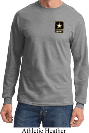 Mens US Army Pocket Print Long Sleeve