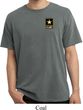Mens US Army Pocket Print Pigment Dyed T-shirt