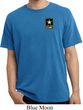 Mens US Army Pocket Print Pigment Dyed T-shirt