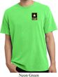 Mens US Army Pocket Print Pigment Dyed T-shirt