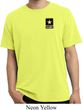 Mens US Army Pocket Print Pigment Dyed T-shirt