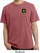 Mens US Army Pocket Print Pigment Dyed T-shirt
