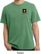 Mens US Army Pocket Print Pigment Dyed T-shirt