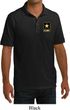 Mens US Army Pocket Print Pique Polo