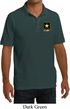 Mens US Army Pocket Print Pique Polo