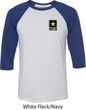 Mens US Army Pocket Print Raglan Shirt