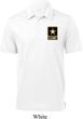 Mens US Army Pocket Print Textured Polo