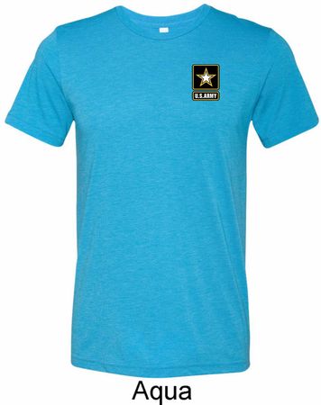 Mens US Army Pocket Print Tri Blend Tee