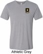 Mens US Army Pocket Print Tri Blend Tee