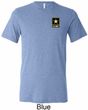 Mens US Army Pocket Print Tri Blend Tee