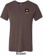 Mens US Army Pocket Print Tri Blend Tee