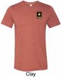 Mens US Army Pocket Print Tri Blend Tee