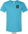Mens US Army Pocket Print Tri Blend V-neck