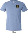Mens US Army Pocket Print Tri Blend V-neck