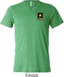 Mens US Army Pocket Print Tri Blend V-neck