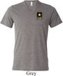 Mens US Army Pocket Print Tri Blend V-neck