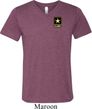 Mens US Army Pocket Print Tri Blend V-neck