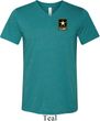 Mens US Army Pocket Print Tri Blend V-neck