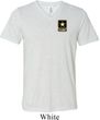 Mens US Army Pocket Print Tri Blend V-neck