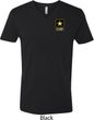 Mens US Army Pocket Print V-neck Shirt