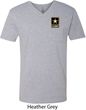 Mens US Army Pocket Print V-neck Shirt