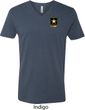 Mens US Army Pocket Print V-neck Shirt