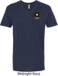 Mens US Army Pocket Print V-neck Shirt