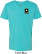 Mens US Army Pocket Print V-neck Shirt
