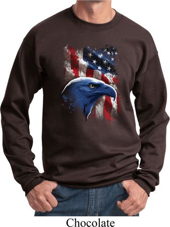 Mens USA Sweatshirt American Icon Sweat Shirt