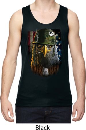 Mens USA Tank Top American Eagle Dry Wicking Tanktop