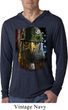 Mens USA Tee American Eagle Lightweight Hoodie Tee