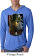 Mens USA Tee American Eagle Lightweight Hoodie Tee