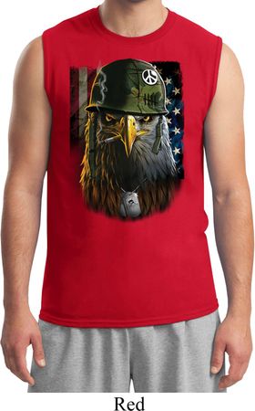 Mens USA Tee American Eagle Muscle Shirt
