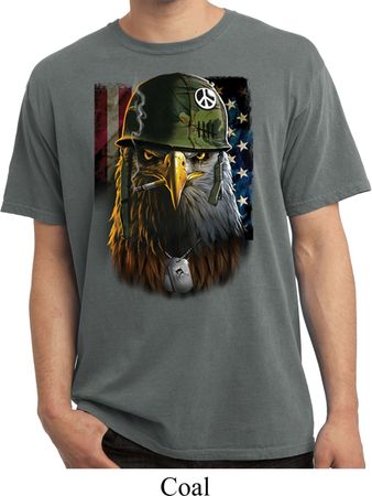 Mens USA Tee American Eagle Pigment Dyed T-shirt