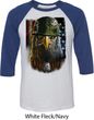 Mens USA Tee American Eagle Raglan Shirt