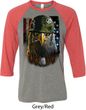 Mens USA Tee American Eagle Raglan Shirt