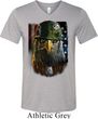 Mens USA Tee American Eagle Tri Blend V-neck