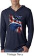 Mens USA Tee American Icon Lightweight Hoodie Tee