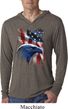 Mens USA Tee American Icon Lightweight Hoodie Tee