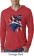 Mens USA Tee American Icon Lightweight Hoodie Tee