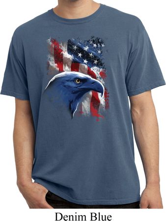 Mens USA Tee American Icon Pigment Dyed T-shirt