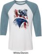 Mens USA Tee American Icon Raglan Shirt