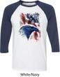 Mens USA Tee American Icon Raglan Shirt