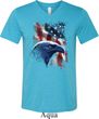 Mens USA Tee American Icon Tri Blend V-neck