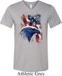 Mens USA Tee American Icon Tri Blend V-neck