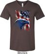 Mens USA Tee American Icon Tri Blend V-neck