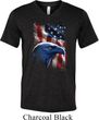 Mens USA Tee American Icon Tri Blend V-neck